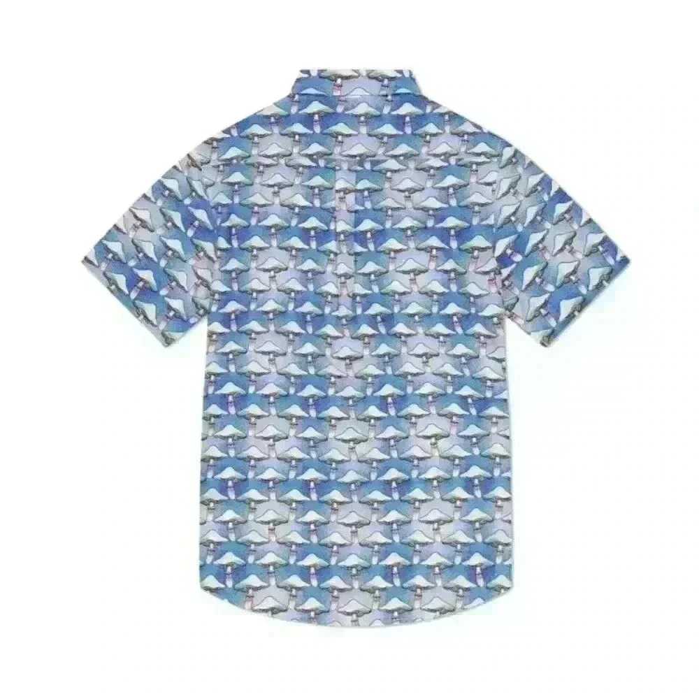 WESC Shroomspiracy Short Sleeve Button Shirt Men’s Medium - Picture 4 of 10